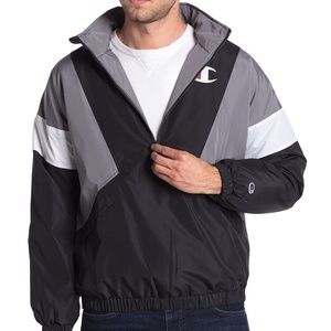 Champion Colorblock Black Surf Stadium Jacket NWT